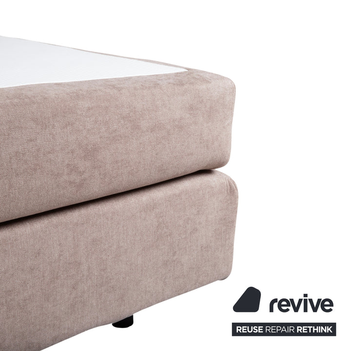 Dayco Avalon Stoff Bett Boxspringbett Grau Beige