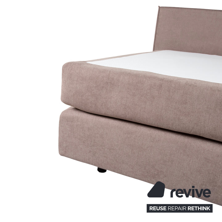 Dayco Avalon Stoff Bett Boxspringbett Grau Beige