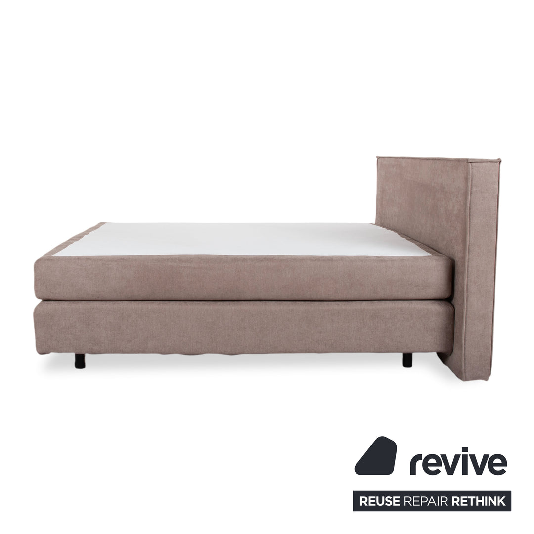 Dayco Avalon Stoff Bett Boxspringbett Grau Beige