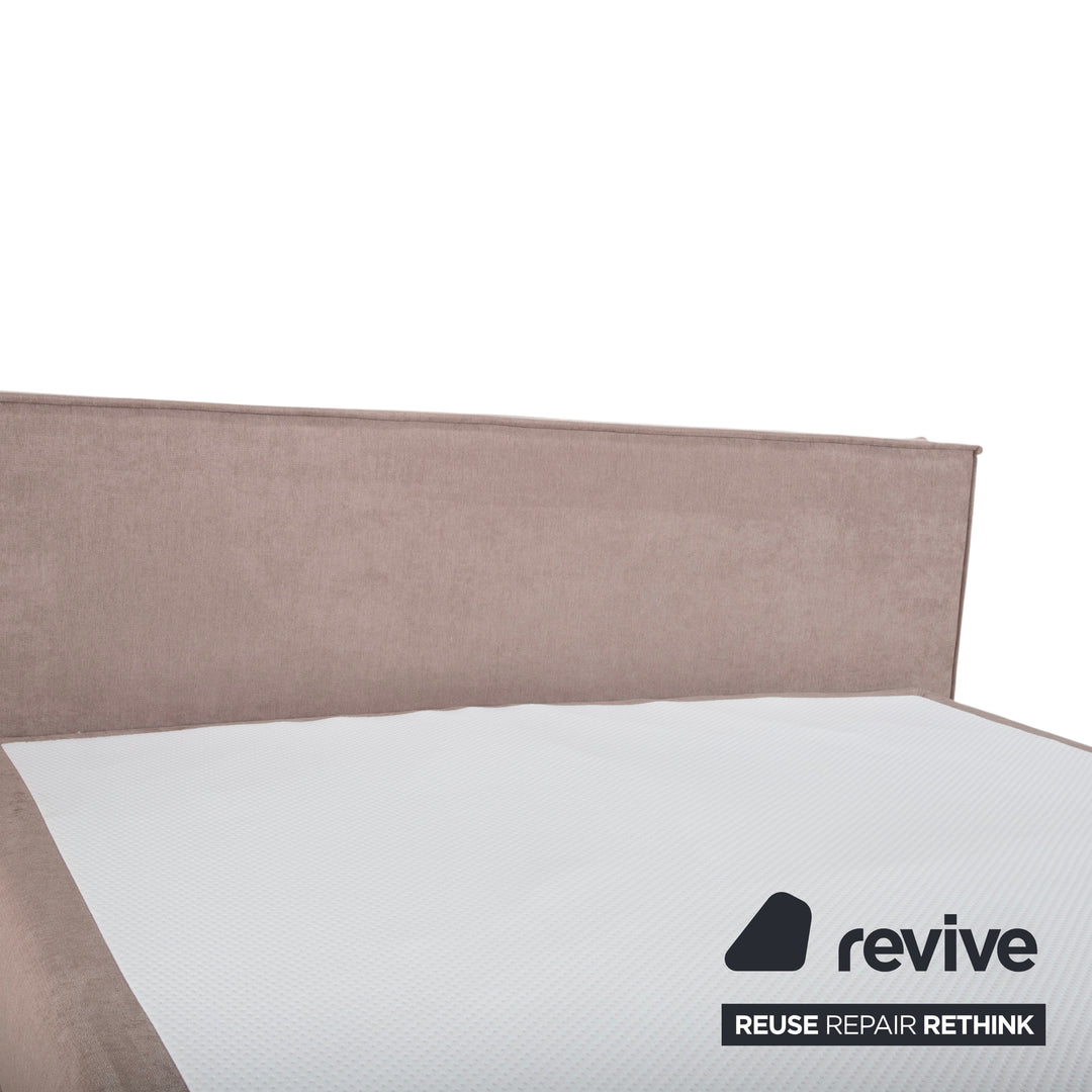 Dayco Avalon Stoff Bett Boxspringbett Grau Beige