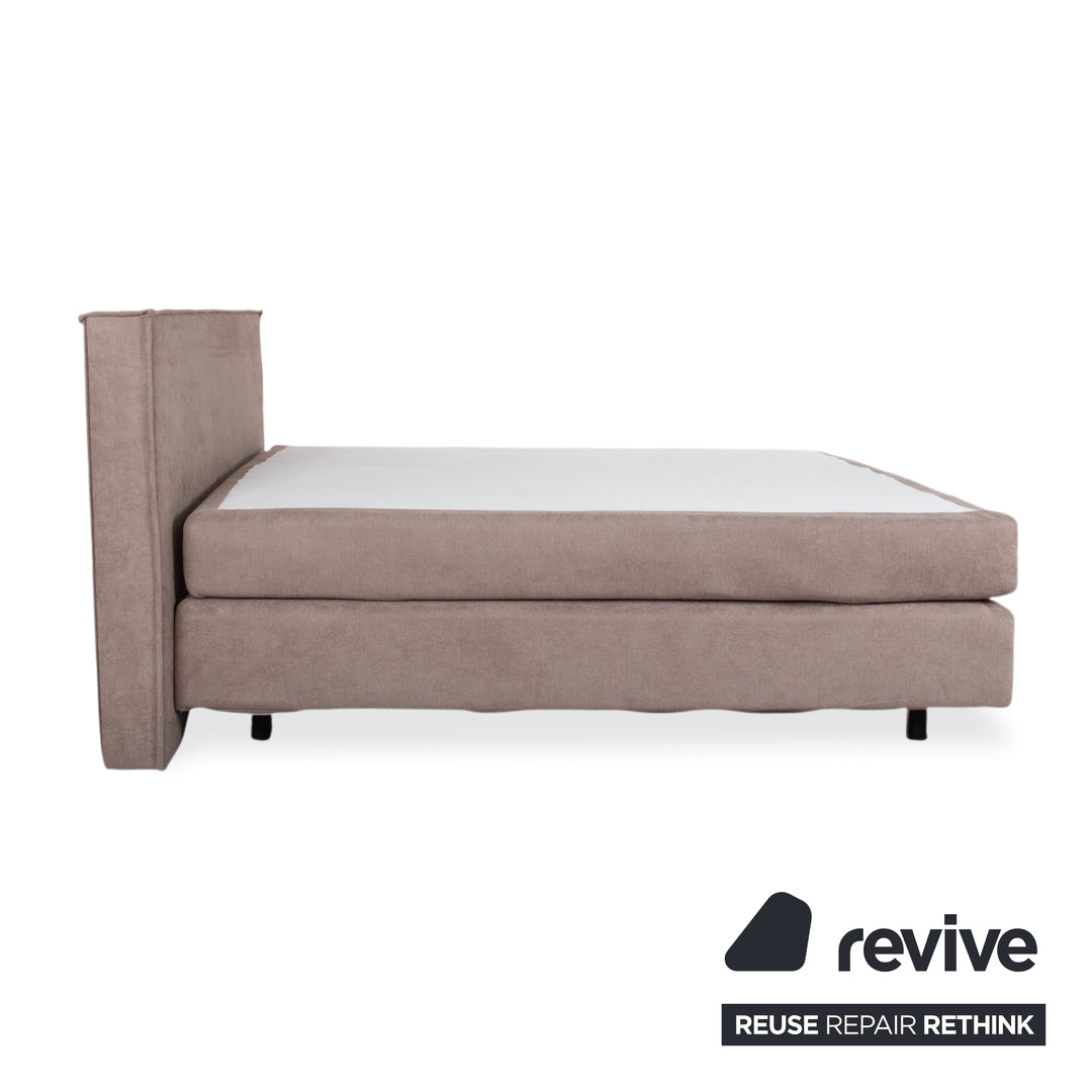 Dayco Avalon Stoff Bett Boxspringbett Grau Beige