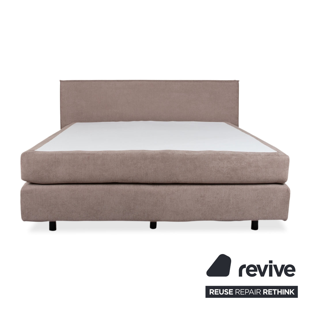 Dayco Avalon Stoff Bett Boxspringbett Grau Beige