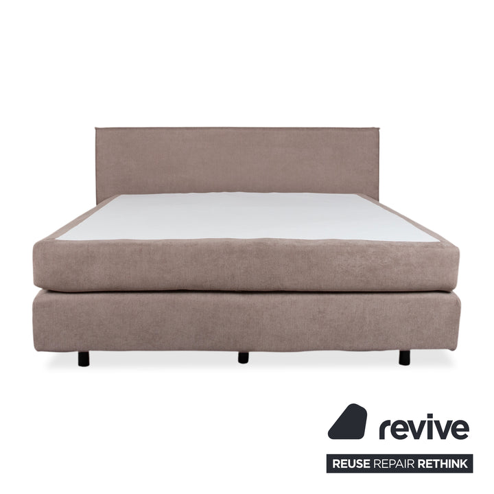 Dayco Avalon Stoff Bett Boxspringbett Grau Beige