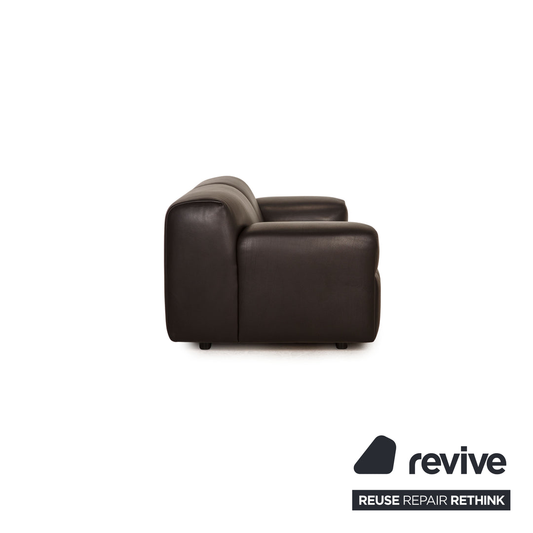 de Sede DS 0820 leather sofa brown dark brown two-seater couch