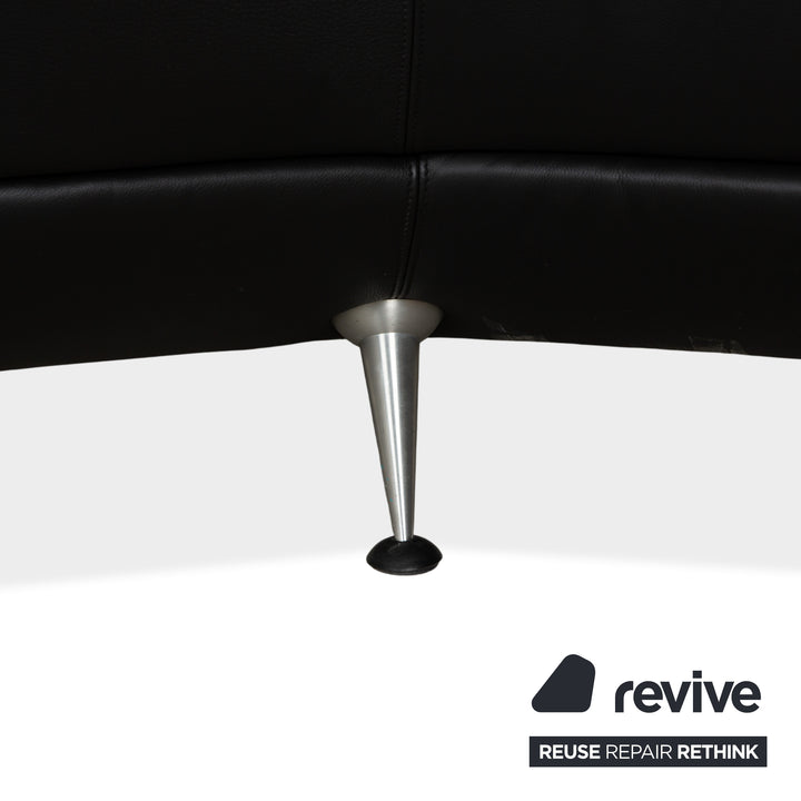 de Sede DS-102 Leder Dreisitzer Schwarz Sofa Couch