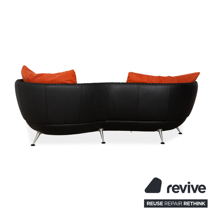 de Sede DS-102 Leder Dreisitzer Schwarz Sofa Couch
