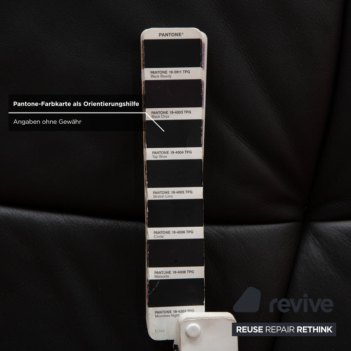 de Sede DS-102 Leder Dreisitzer Schwarz Sofa Couch