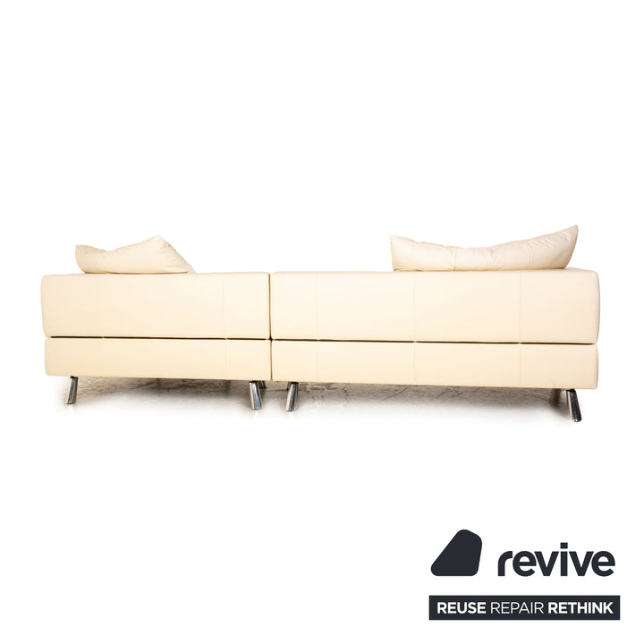 de Sede DS 104 leather corner sofa cream sofa couch