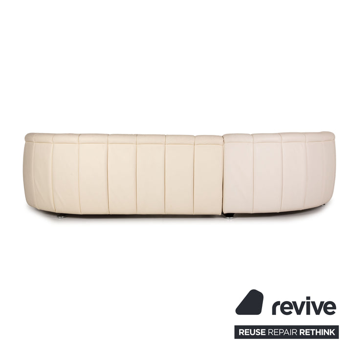 de Sede DS 1064 Leder Sofa Creme Ecksofa Funktion Couch
