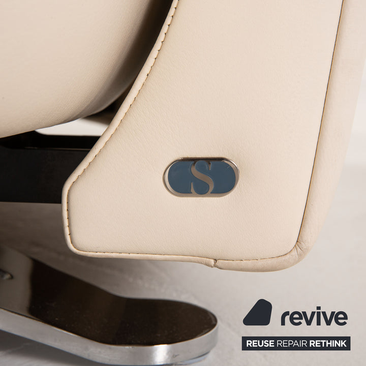 de Sede DS 1064 Leder Sofa Creme Ecksofa Funktion Couch