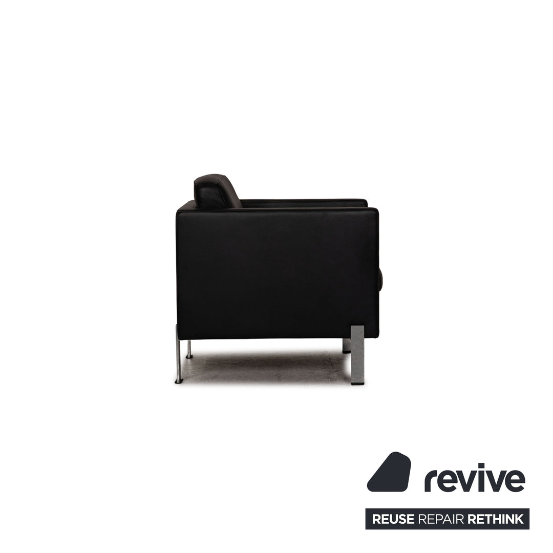 de sede ds 118 Leder Sessel Garnitur Schwarz