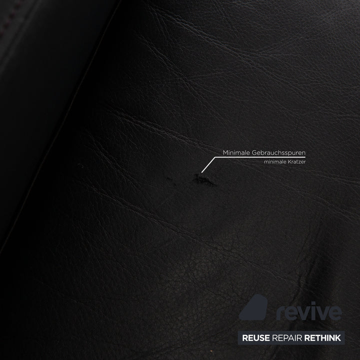 de sede ds 118 Leder Sessel Garnitur Schwarz