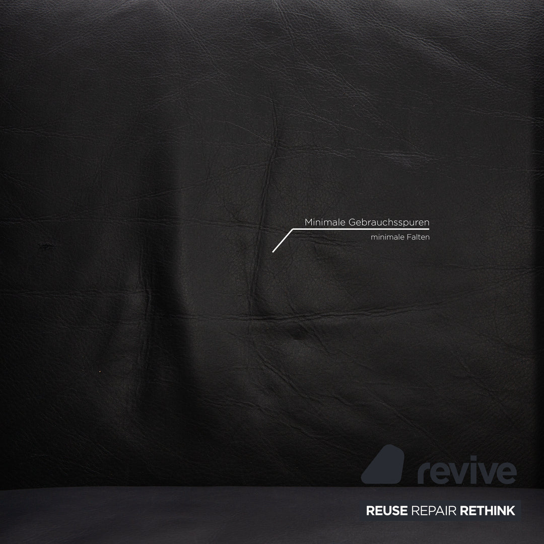 de sede ds 118 Leder Sessel Garnitur Schwarz