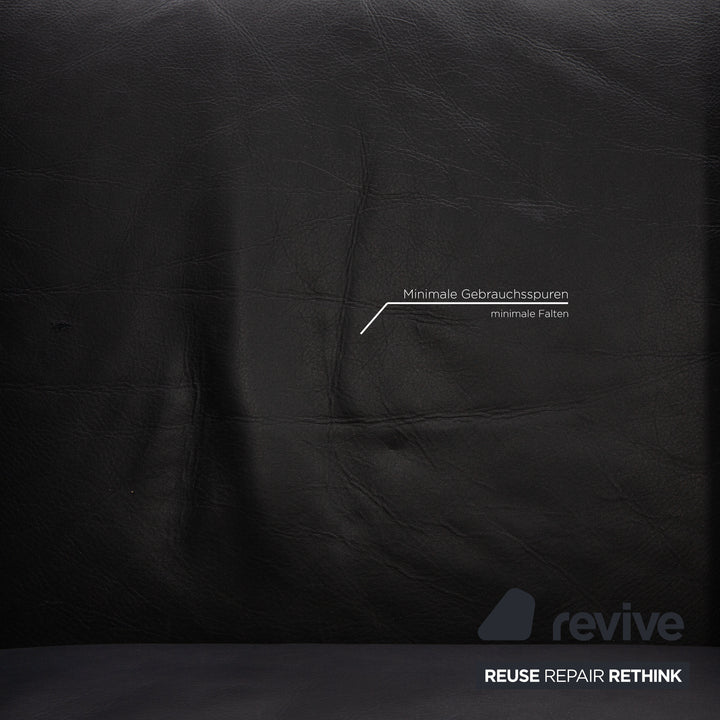 de sede ds 118 Leder Sessel Garnitur Schwarz