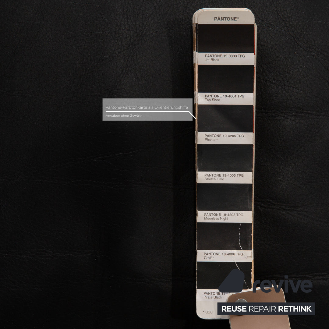 de sede ds 118 Leder Sofa Garnitur Schwarz Dreisitzer Sessel Couch