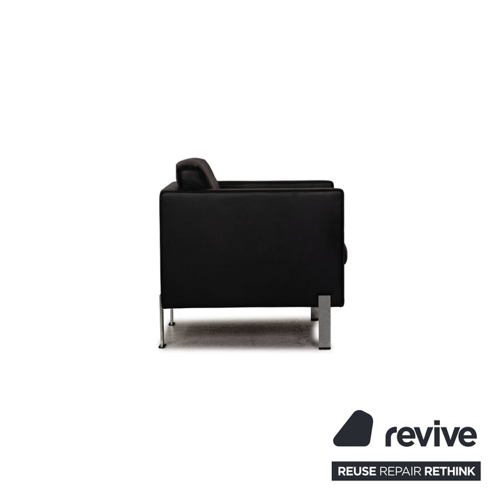 de sede ds 118 Leder Sofa Garnitur Schwarz Dreisitzer Sessel Couch