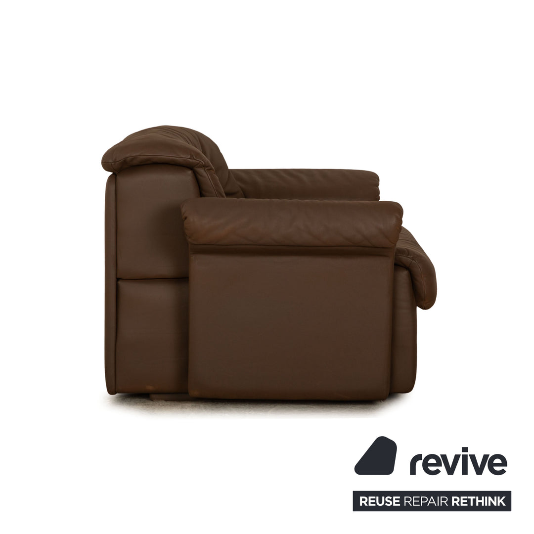 de Sede DS 14 Ensemble de canapés en cuir Marron Taupe Canapé d'angle Fauteuil Canapé