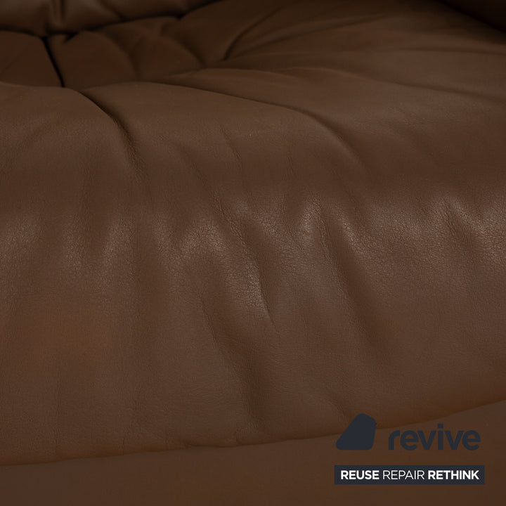 de Sede DS 14 Ensemble de canapés en cuir Marron Taupe Canapé d'angle Fauteuil Canapé