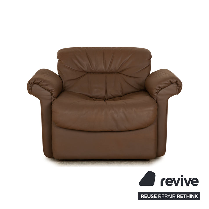 de Sede DS 14 Ensemble de canapés en cuir Marron Taupe Canapé d'angle Fauteuil Canapé