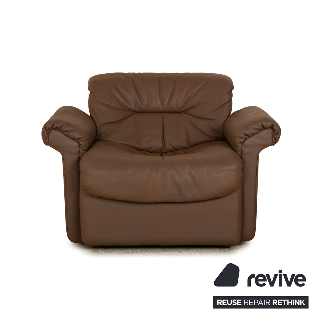de Sede DS 14 Ensemble de canapés en cuir Marron Taupe Canapé d'angle Fauteuil Canapé