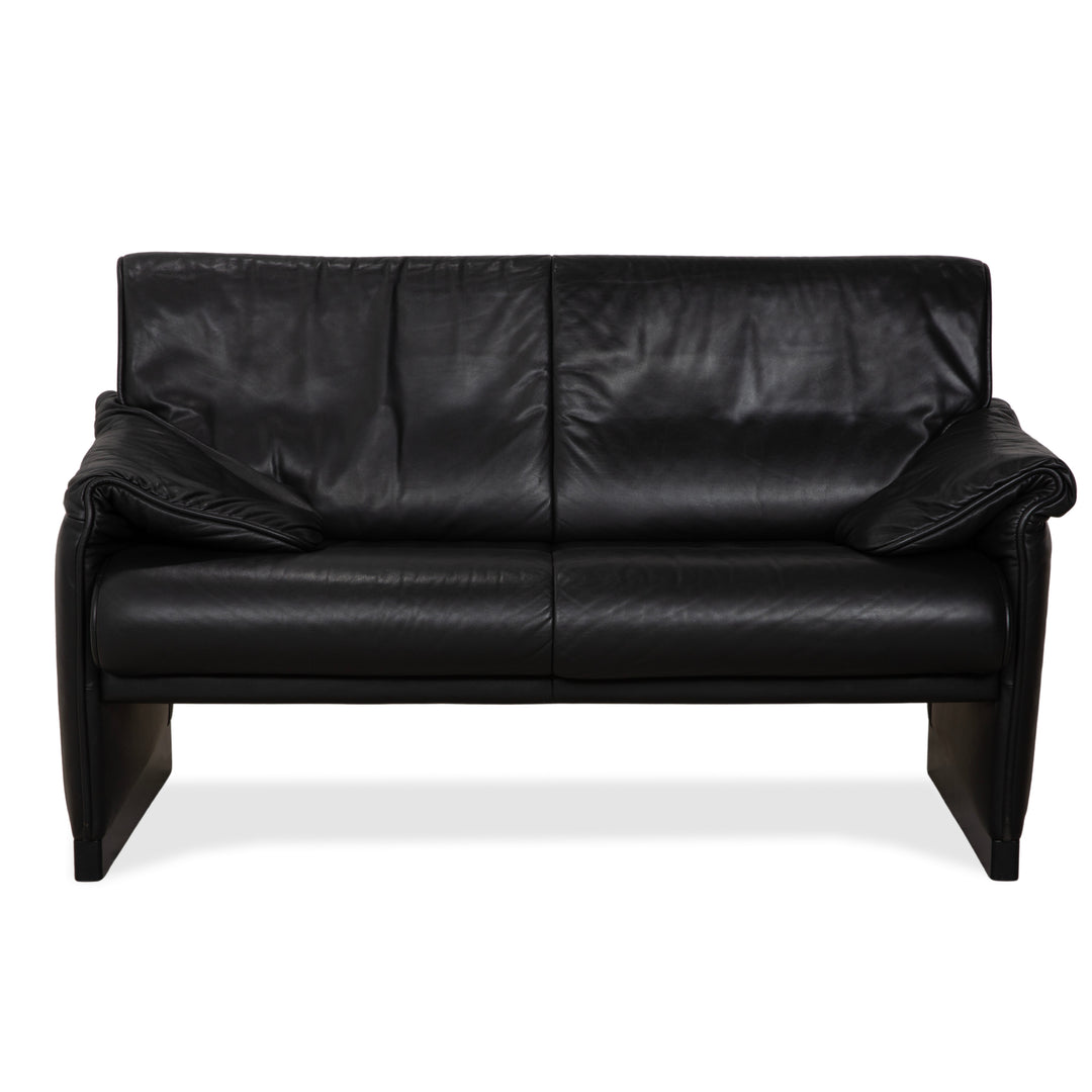 de Sede DS-14 Leder Zweisitzer Schwarz Couch Sofa