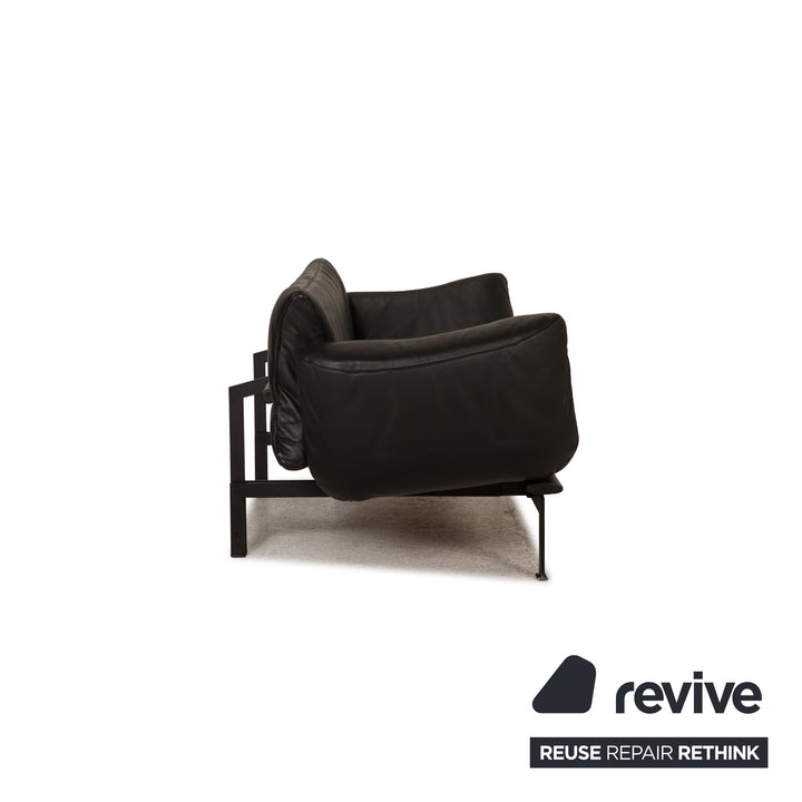 de Sede DS 140 canapé en cuir noir fonction canapé deux places fonction relaxation