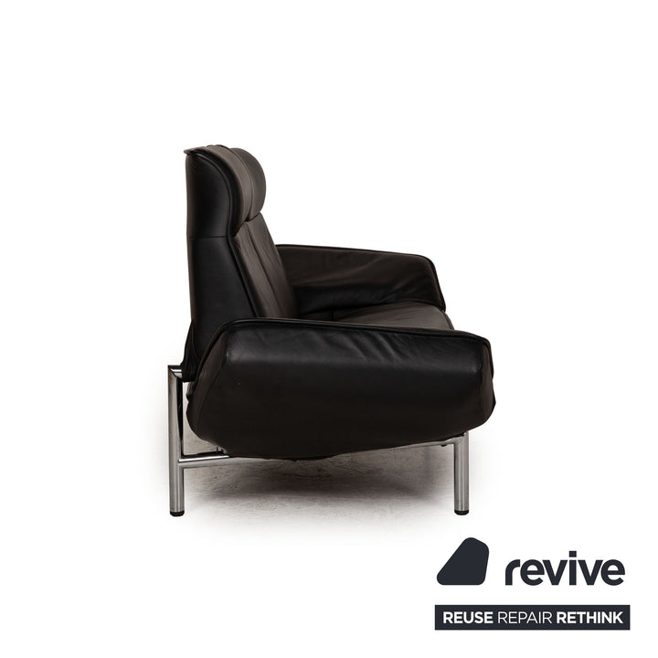 de Sede DS 450 leather sofa black two-seater function relax function couch