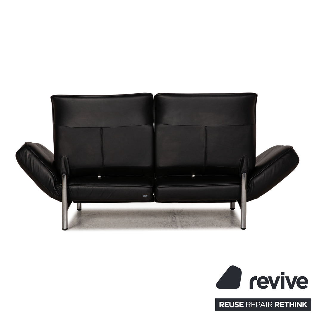 de Sede DS 450 Leder Sofa Schwarz Zweisitzer Funktion Relaxfunktion Couch