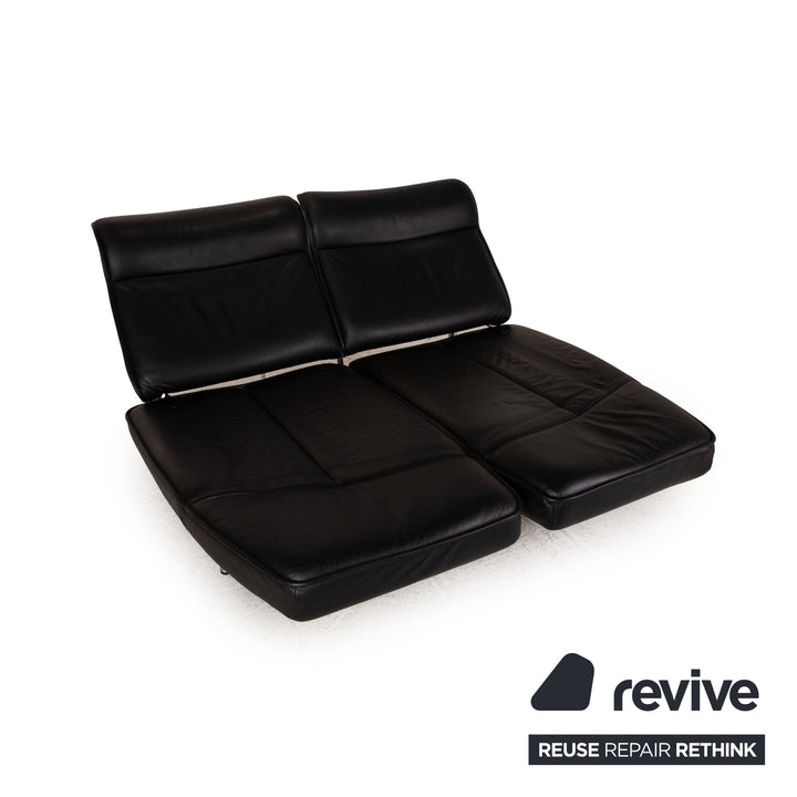 de Sede DS 450 leather sofa black two-seater function relax function couch