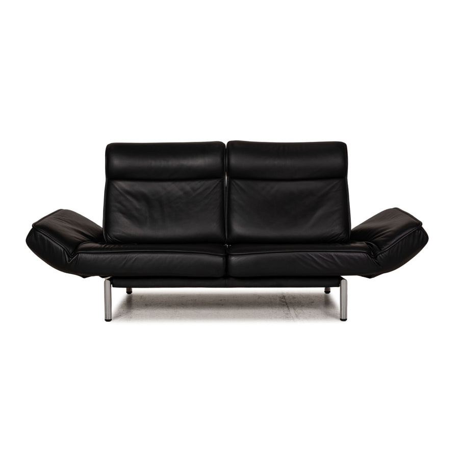 de Sede DS 450 Leder Sofa Schwarz Zweisitzer Funktion Relaxfunktion Couch