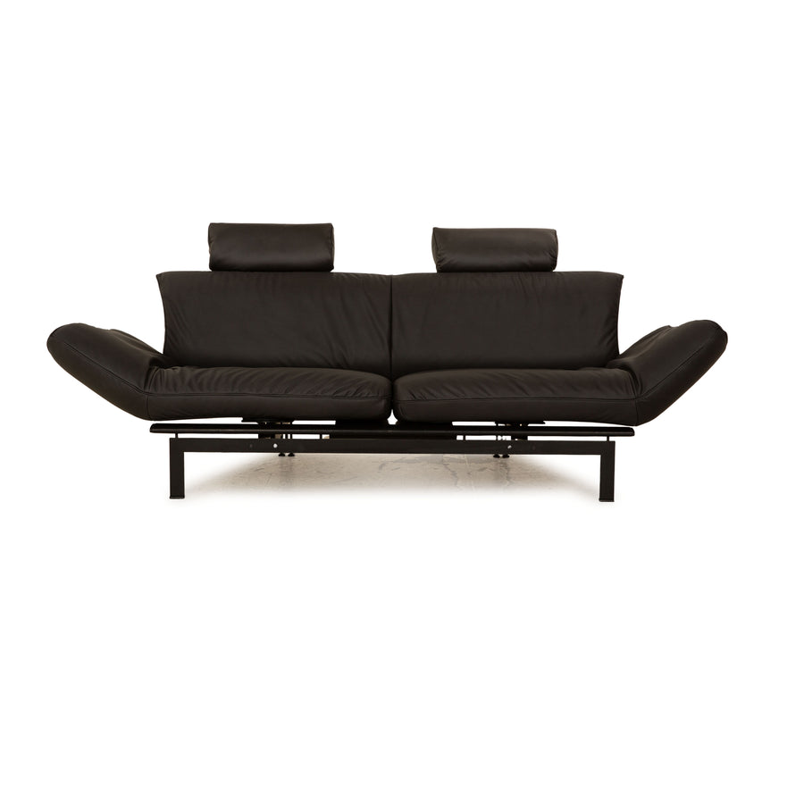 de Sede DS 140 Zweisitzer anthrazit grau Sofa veganes Leder (Mikrofaser) Neubezug Funktion