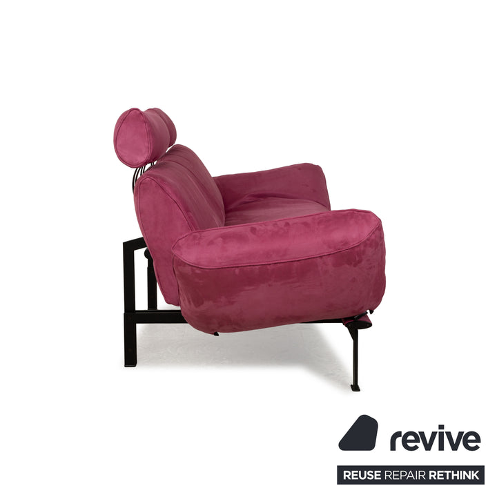 de Sede DS 140 Two-seater Purple Sofa vegan leather (microfiber) new cover function