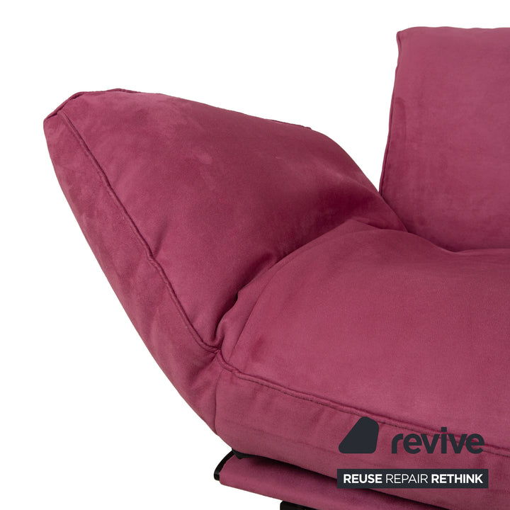 de Sede DS 140 Two-seater Purple Sofa vegan leather (microfiber) new cover function