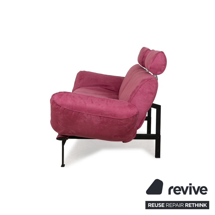 de Sede DS 140 Two-seater Purple Sofa vegan leather (microfiber) new cover function