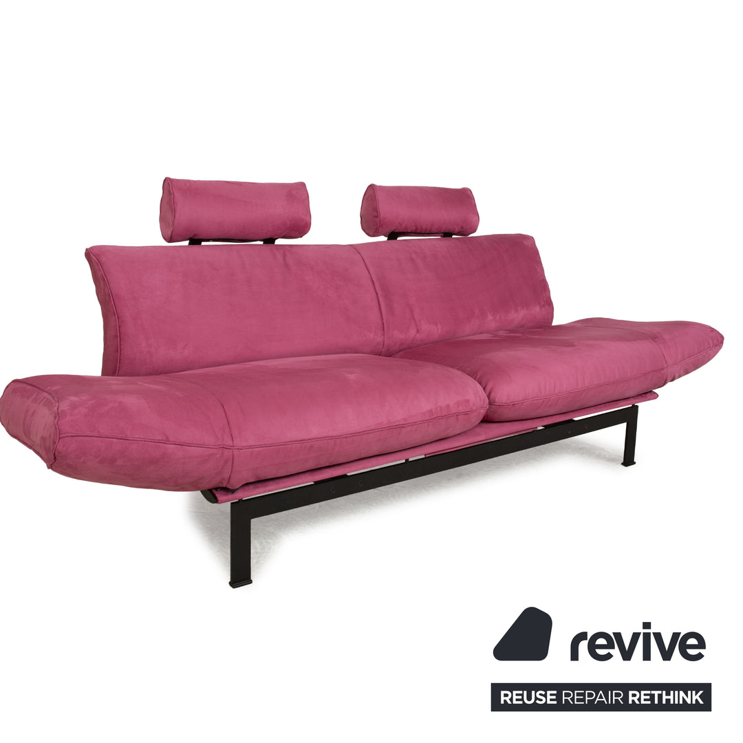de Sede DS 140 Two-seater Purple Sofa vegan leather (microfiber) new cover function