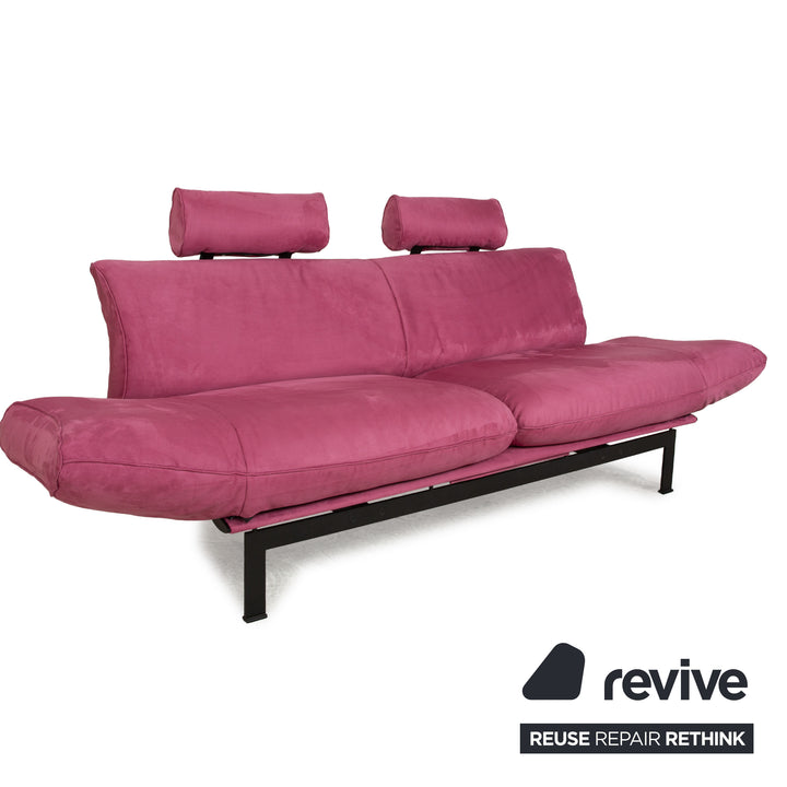de Sede DS 140 Two-seater Purple Sofa vegan leather (microfiber) new cover function