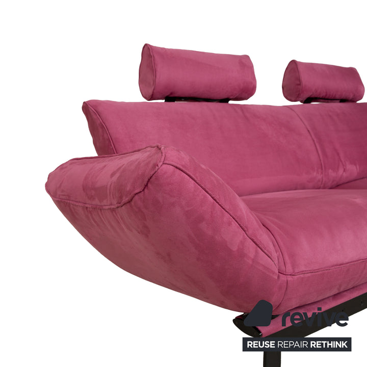 de Sede DS 140 Two-seater Purple Sofa vegan leather (microfiber) new cover function