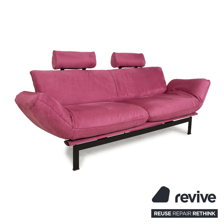 de Sede DS 140 Two-seater Purple Sofa vegan leather (microfiber) new cover function