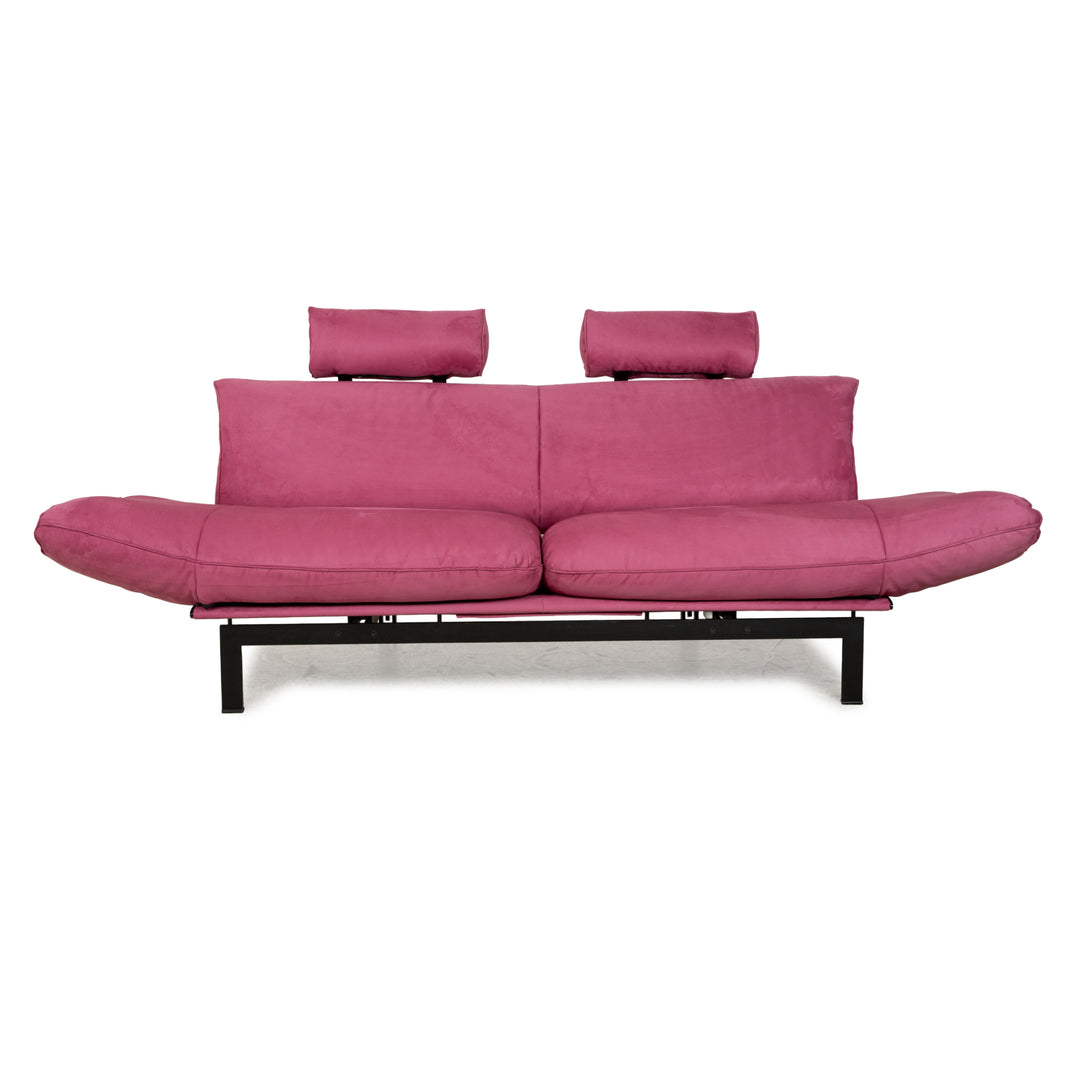 de Sede DS 140 Two-seater Purple Sofa vegan leather (microfiber) new cover function
