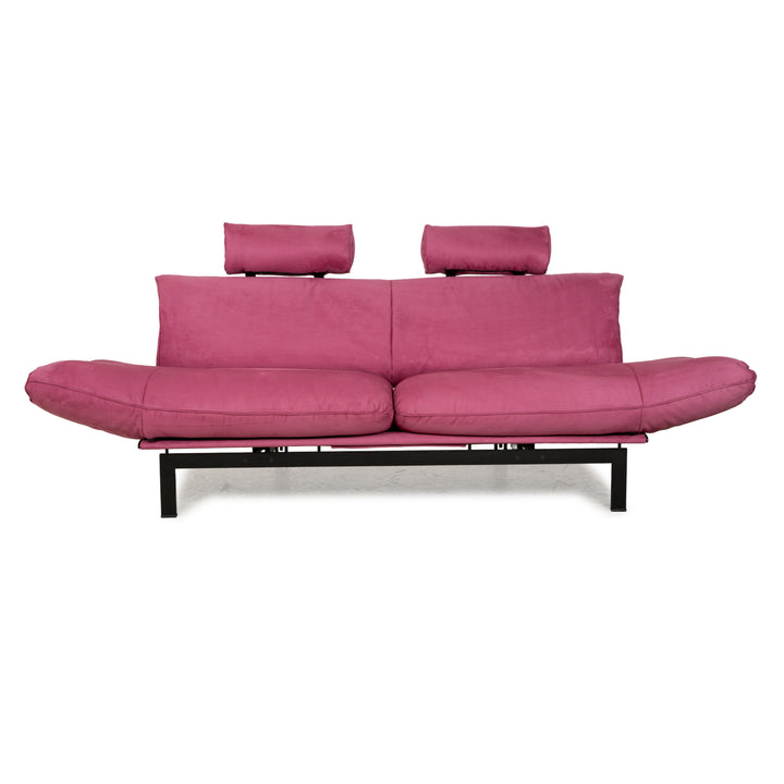 de Sede DS 140 Two-seater Purple Sofa vegan leather (microfiber) new cover function