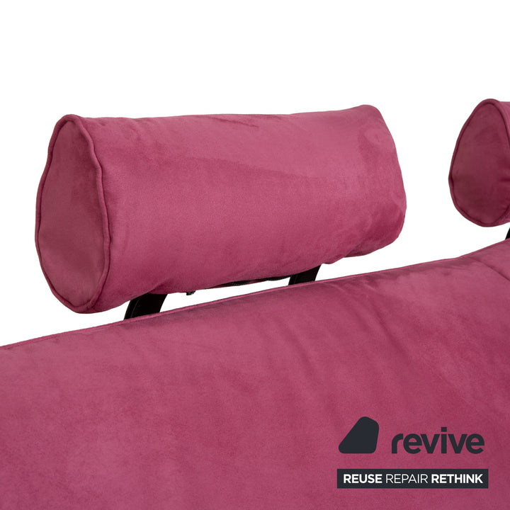 de Sede DS 140 Two-seater Purple Sofa vegan leather (microfiber) new cover function