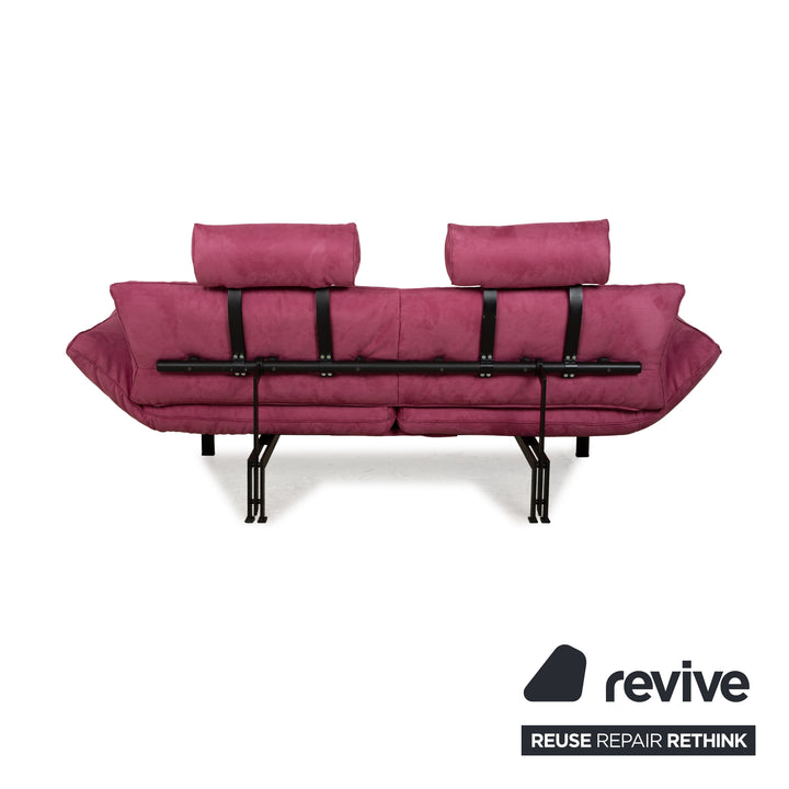 de Sede DS 140 Two-seater Purple Sofa vegan leather (microfiber) new cover function