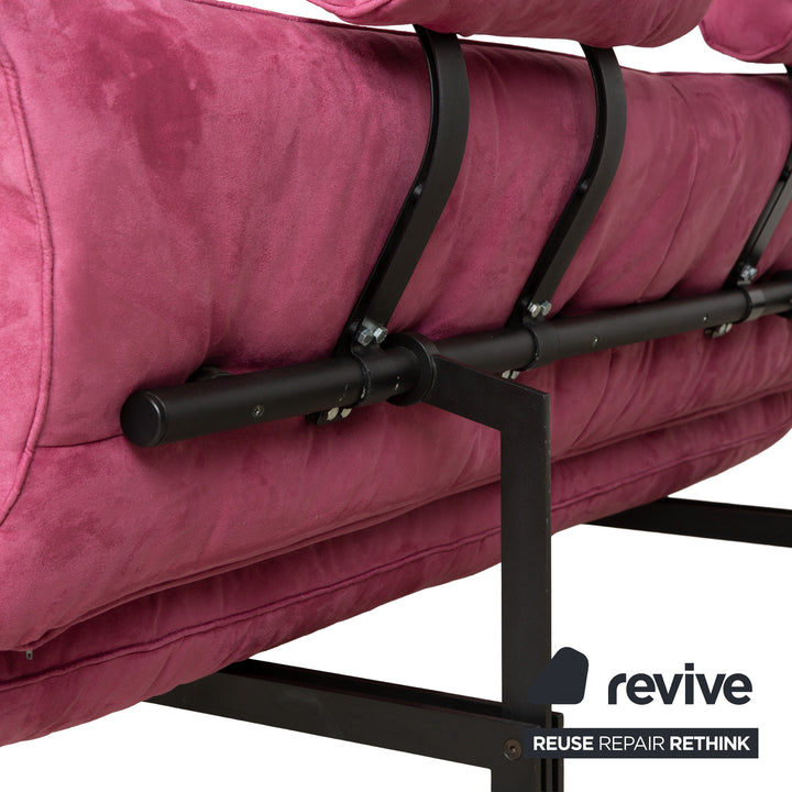 de Sede DS 140 Zweisitzer Lila Sofa Mikrofaser Stoff Neubezug Funktion