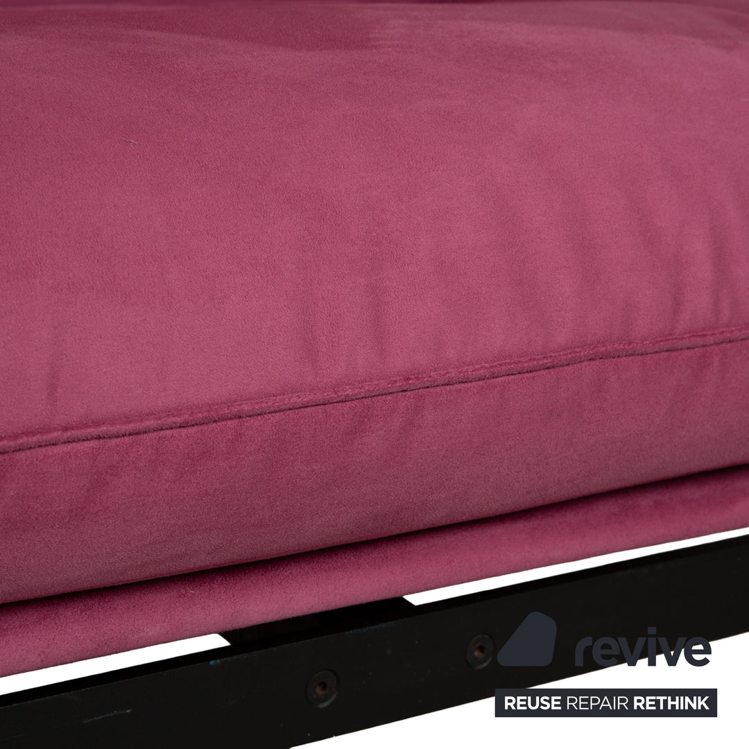 de Sede DS 140 Two-seater Purple Sofa vegan leather (microfiber) new cover function