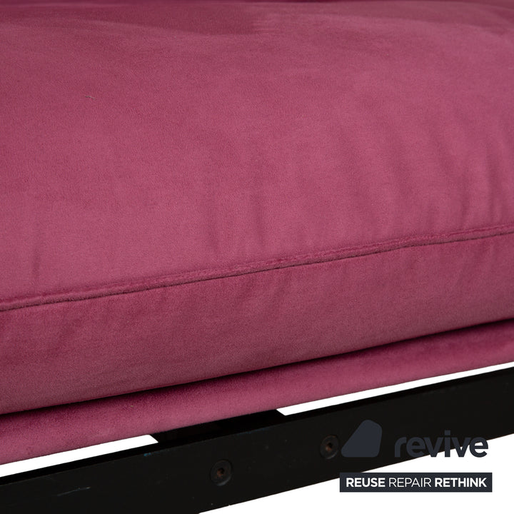 de Sede DS 140 Zweisitzer Lila Sofa Mikrofaser Stoff Neubezug Funktion