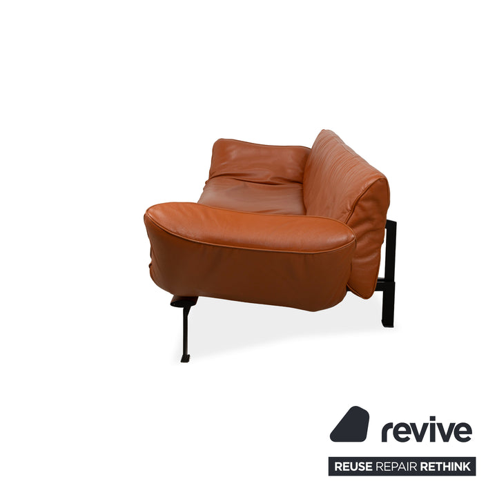 de Sede DS-140 Zweisitzer Sofa Leder Cognac Braun manuelle Funktion