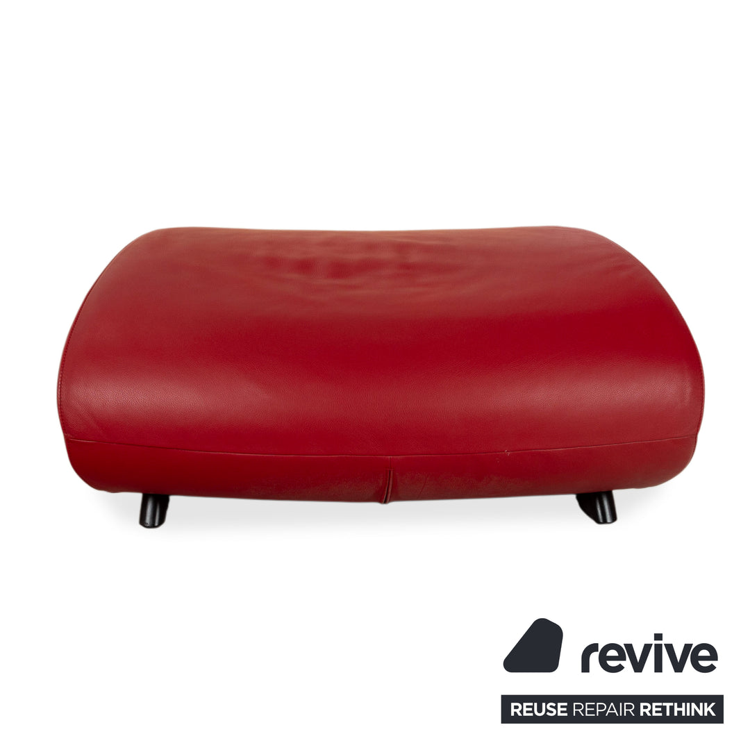 Reposapiés de cuero rojo de Sede DS 152