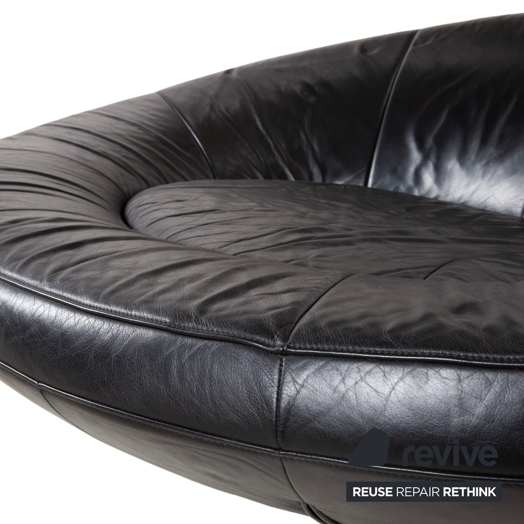 de Sede DS-152 Canapé deux places en cuir noir