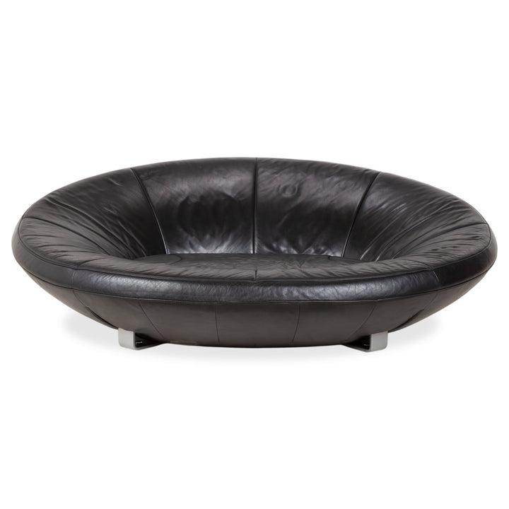 de Sede DS-152 Canapé deux places en cuir noir