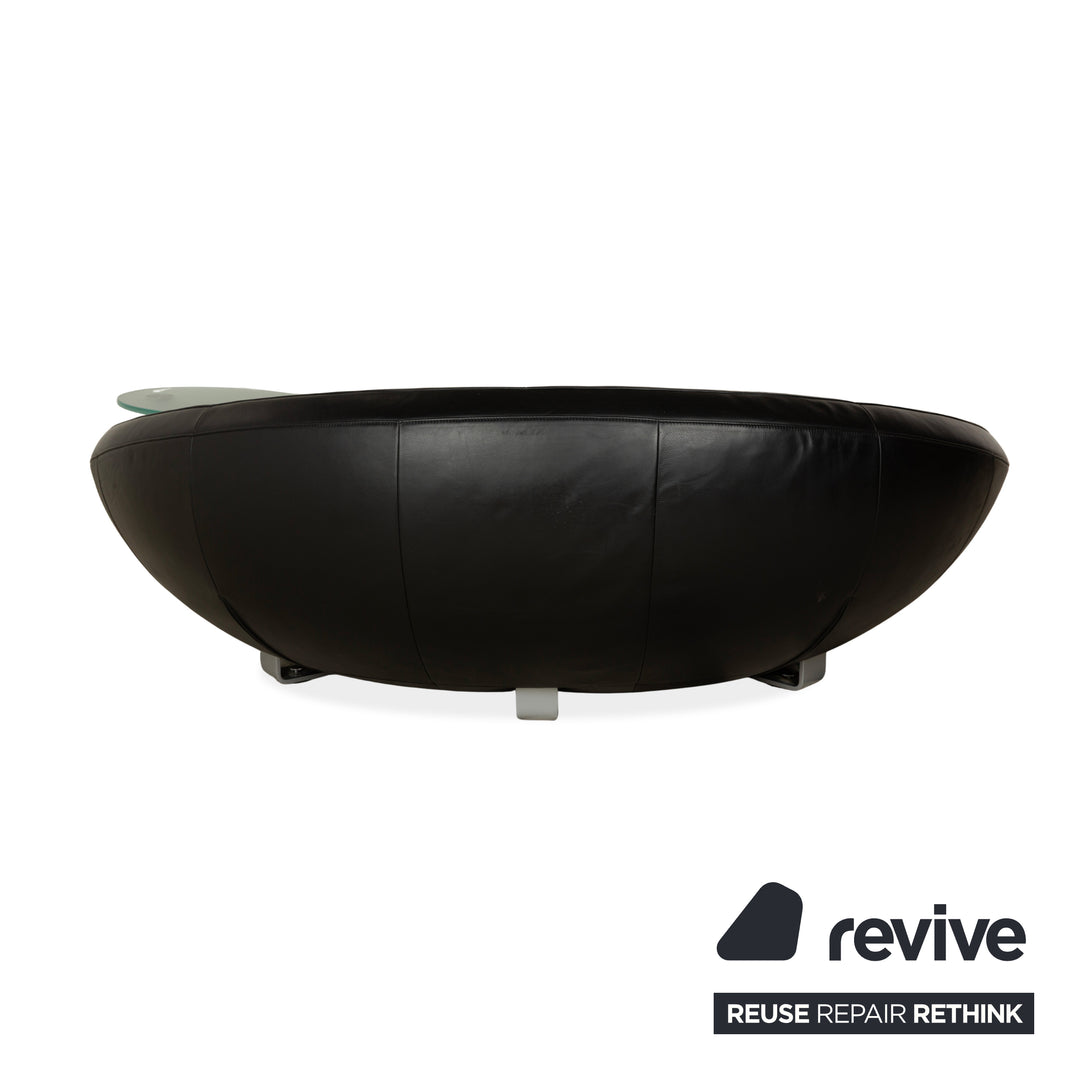 De Sede DS-152 Leder Zweisitzer Schwarz Sofa Couch